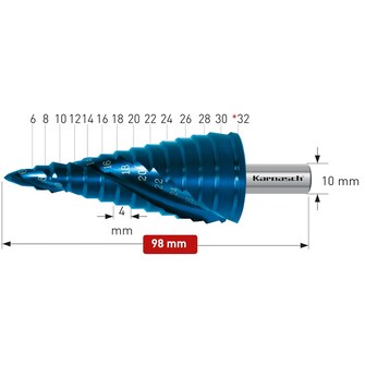 Karnasch 6-32mm porraspora Blue-Dur