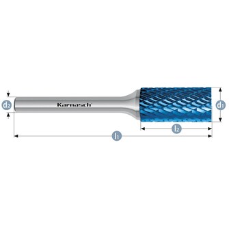 Karnasch B10x25 kovametalliviila Blue-Tec