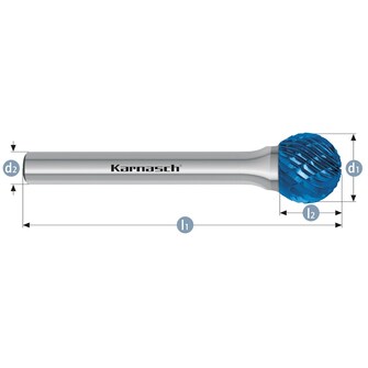 Karnasch D10 kovametalliviila Blue-Tec