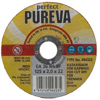 Pureva 125x2.0 XR3 Inox katkaisulaikka