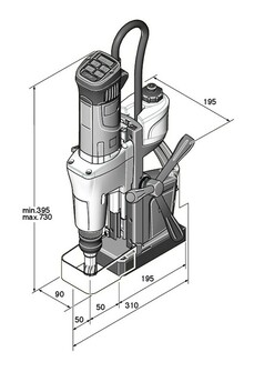 Fein KBM50U magneettiporakone