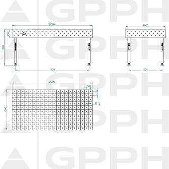 GPPH ECO 2000x1000 hitsauspöytä