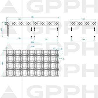 GPPH ECO 3000x1480 hitsauspöytä