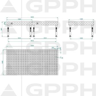 GPPH PLUS 3000x1480 hitsauspöytä