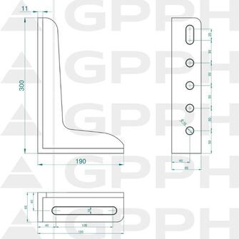 GPPH PLUS Suorakulma 300x190