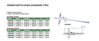 Insize 200mm syvyystyöntömitta