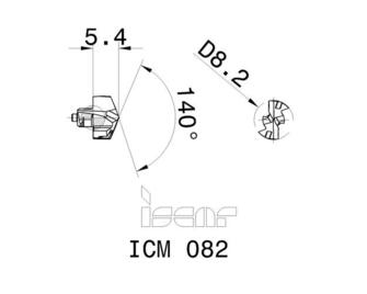 Iscar ICM 082 IC908 2kpl