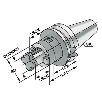 Kemmler BT40-100-32 jyrsintuurna