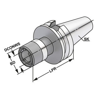 Kemmler BT40-M5-M22 kierreistukka kiinteä EU-2