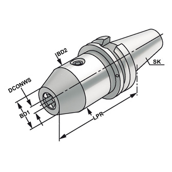 Kemmler BT40 Poraistukka 2,5-16mm