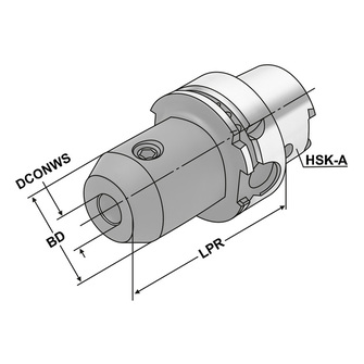 Kemmler HSK63-100-16 weldonistukka