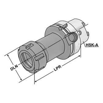 Kemmler HSK63-100-ER25 holkki-istukka