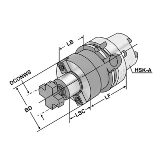 Kemmler HSK63-16-100 jyrsintuurna