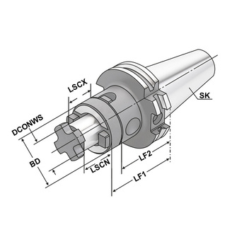 Kemmler SK40-55-22 jyrsintuurna