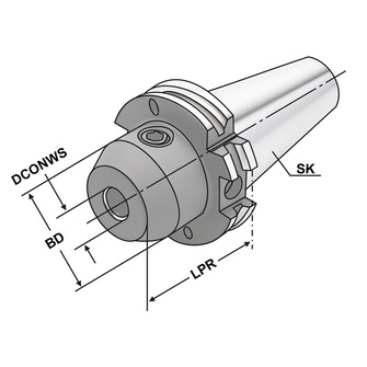 Kemmler SK40-63-20 weldonistukka