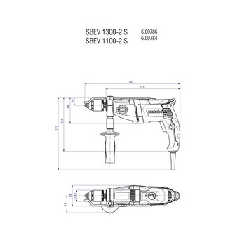 Metabo SBEV1300-2 S iskuporakone