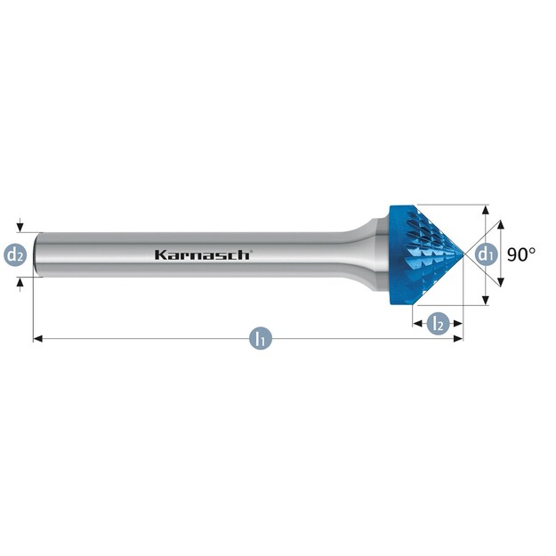 Karnasch K16 kovametalliviila Blue-Tec