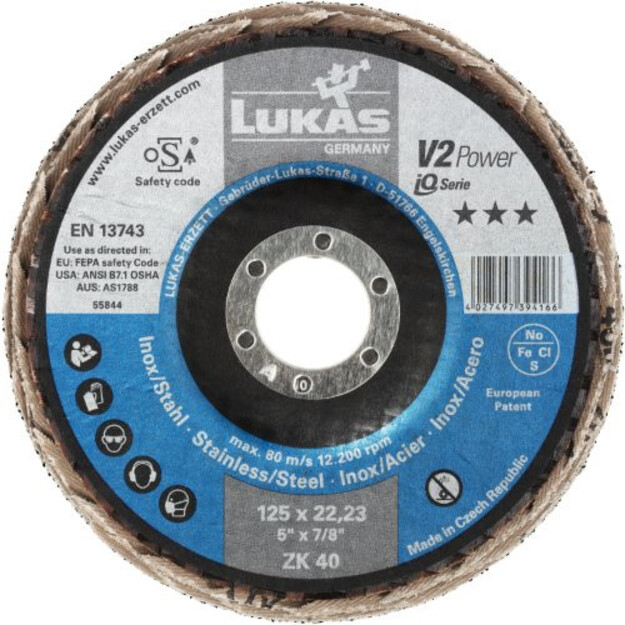 Lukas 125 V2 Power lamellilaikka ZK40